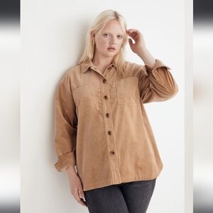 Madewell Kentwood Corduroy Shirt In Tan